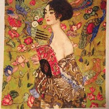 Работа «Дама с веером. (Без рамки)»