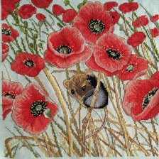 Работа «Полевая мышь и маки»
