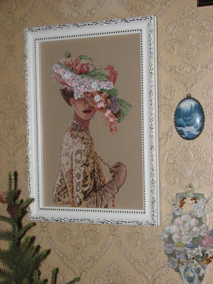 Работа «Дама в шляпе»