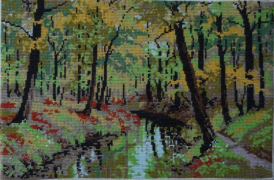 Работа «П. Монстед. Лесной ручей.»