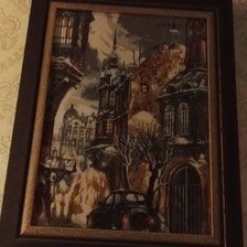 Работа «Снег в городе»