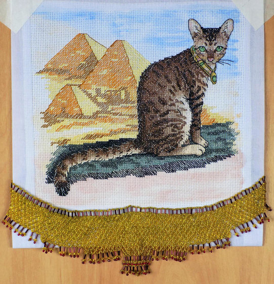 Работа «Египетская кошка Мау (по авторской схеме)»