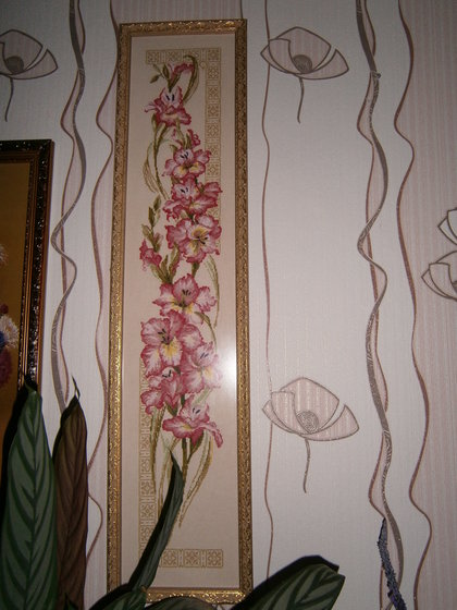 Работа «Панель- "Гладиолусы"»