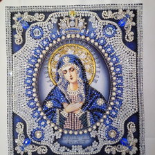 Работа «Образа в каменьях. "Образ Пресвятой Богородицы Умиление"»