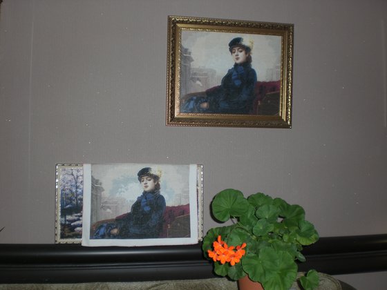 Работа «Незнакомка Крамского набор Золотое руно»