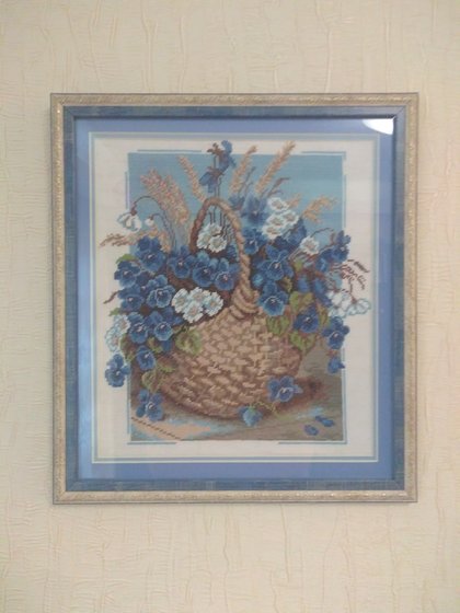 Работа «Гобеленновое лукошко»