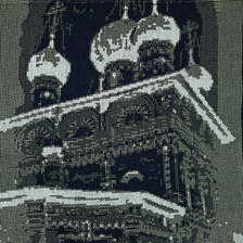 Работа «Церковь в поселке Ныроб . Север Пермского края.»