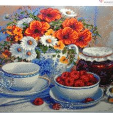 Работа «малиновое варенье в алмазной технике»