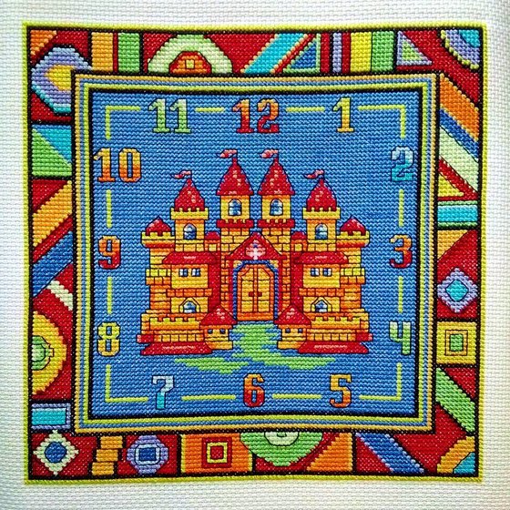 Работа «Циферблат для часов по набору Ч-1562 от Panna.»