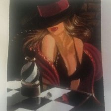 Работа «Дама в шляпе»