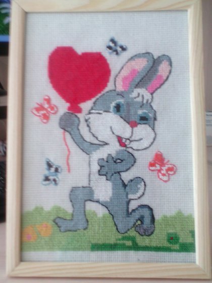 Работа «Зайка с шаром»