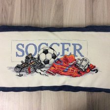 Работа «Подушка для футболиста»