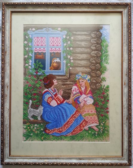 Работа «Дуня с Машей под окном скуку разгоняли .»