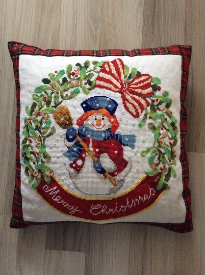 Работа «Новогодняя подушка 2»