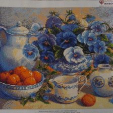 Работа «Фиалковый цвет в алмазной технике»