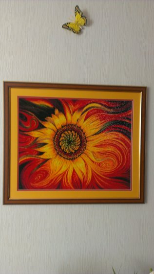 Работа «Пылающий подсолнух»