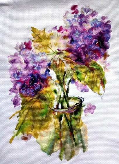 Работа «Соцветия Гортензии»