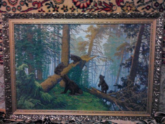 Работа «утро  в сосновом бору»