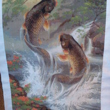 Работа «Карпы на удачу или прыгающие карпы»