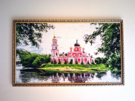 Работа «Воскресенский Собор Старая Русса, вышивка»
