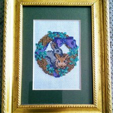 Работа «Веночек с зайчиками»