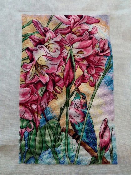 Работа «"Порхающая в лилиях"»