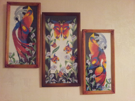 Работа «триптих бабочки»