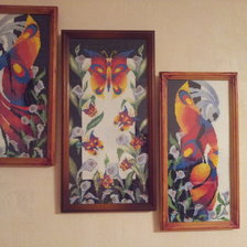 Работа «триптих бабочки»