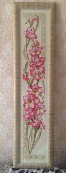 Работа «Гладиолусы»