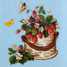 Работа «Лукошко с земляникой»