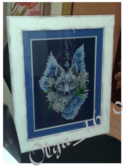 Работа «Ловец снов. Волк-1 по схеме Натальи Ореховой»