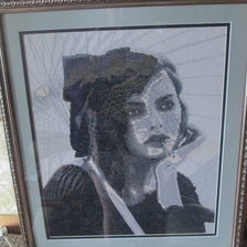 Работа «девушка в вуали»