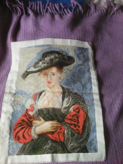 Работа «Дама в соломенной шляпке»