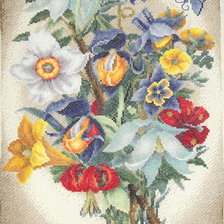 Работа «"Букет с красными лилиями".»