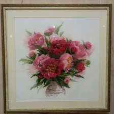 Работа «Пионы в вазе»