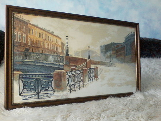 Работа «Мойка по мотивам одноимённой акварели Сергея Темерева»