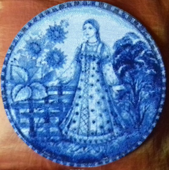 Работа «Под гжель 2»