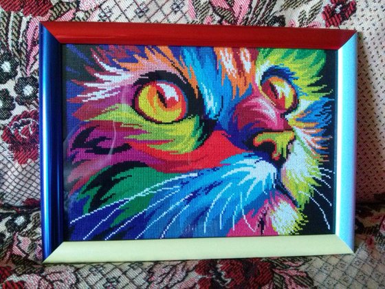 Работа «Радужный кот»