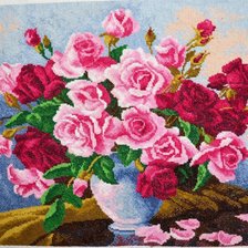 Работа «Бархатные розы»