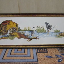 Работа «Журавли и мельница»