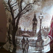 Работа «подушка дождливый Лондон»