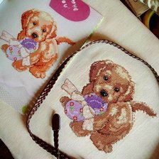 Работа «Щенок с тапочком.»