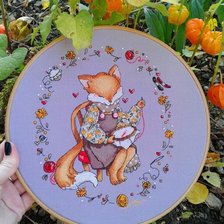Работа «Лисичка-вышивальщица»