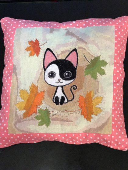 Работа «Подушка для внучки»