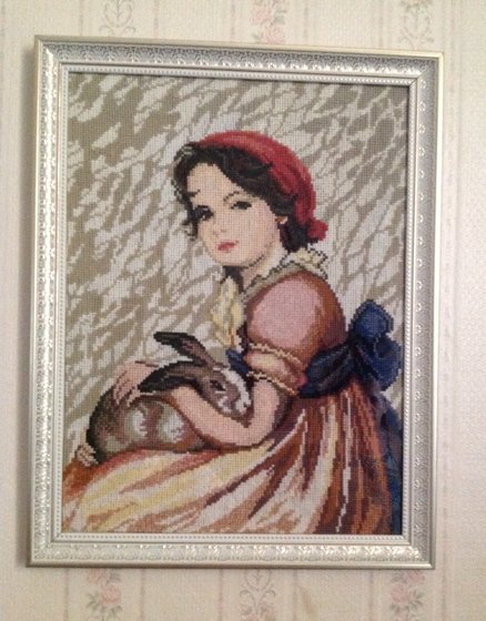 Работа «Девочка с кроликом»