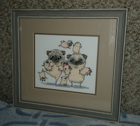 Работа «Семейка мопсов»