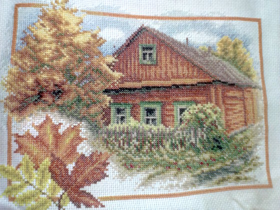 Работа «Осень в деревне»