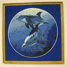 Работа «Пара дельфинов»