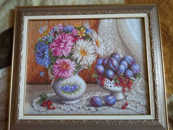 Работа «Натюрморт со сливами Panna»