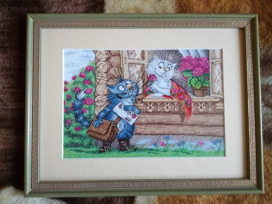 Работа «Мои котики приоделись»